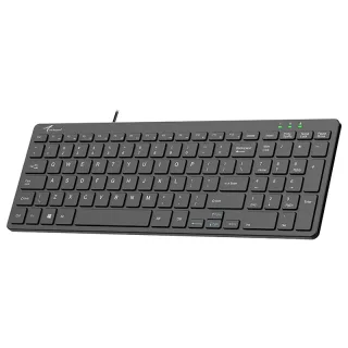 Little Kangaroo USB Wired Keyboard 100 Keys Scissor Switch Multimedia Function Slim Keyboards for Desktop Laptop Compute