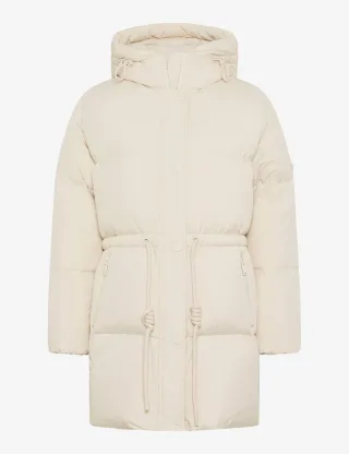 Brax Damen Steppmantel Style TILDA soft ecru, Altweiß, Gr. 34