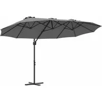 vidaXL Sonnenschirm Sonnenschirm Anthrazit 372 x 198 x 243 cm