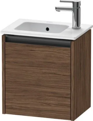Duravit Ketho.2 Waschtischunterbau wandhängend Nussbaum dunkel Matt 410x292x440 mm - K25060R21210000 K25060R21210000