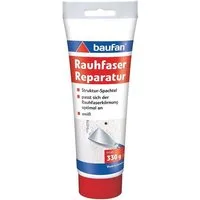 baufan® Spachtelmasse Rauhfaser Reparatur 330g Raufaserspachtel Struktur-Spachtel