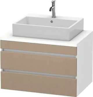 Duravit DuraStyle Konsolenwaschtischunterbau wandhängend Leinen & Weiß Matt 800x548x512 mm - DS53170 DS531707518
