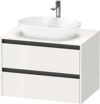 Duravit Ketho.2 Konsolenwaschtischunterbau wandhängend Weiß Hochglanz 800x550x568 mm - K248950222200 K24895022220000