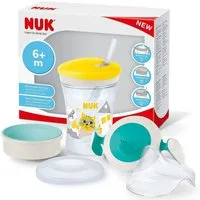 NUK Babyflasche NUK 3-in-1 Trinklernset mit Trainer Cup, Magic Cup &Action Cup, 230 ml