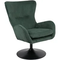 HELA Loungesessel SAMOS (1-St), Sessel,drehbar,Trompetengestell,Microfaser Breitcord,Armlehnen