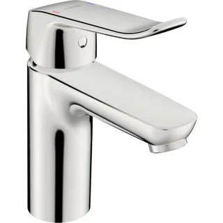Hansa Hansacare Waschtischarmatur 46022206 ohne Ablaufgarnitur, mit Ablaufgarnitur, Hebel lang, Ausladung 114 mm, chrom