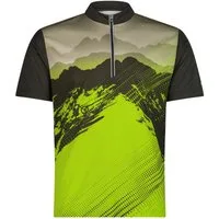 CMP T-Shirt CMP Radshirt für Herren mit Print und durchgehendem Reißverschluss