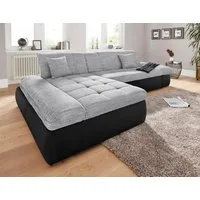 DOMO collection Ecksofa PB MORIC wahlweise mit Bettfunktion + Armteilverstellung, L-Form, im XXL-Format, B/T/H:300/172/80 cm, feine Steppung