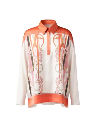Marc Cain Collections - Blusenshirt mit Seide off-white - Gr. - 38