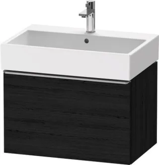 Duravit D-Neo Waschtischunterbau wandhängend Eiche Schwarz Matt 684x442x440 mm - DE4272070160000 DE4272070160000
