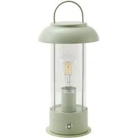 Lindby Außen-Tischleuchte Yvette, LED, Metall, Grün warmweiß IP44, 1 x 2 W LED, warmweiß