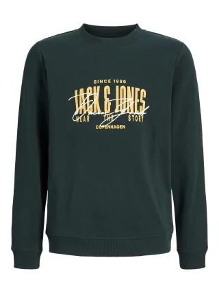 JACK&JONES - JJAERO SWEAT CREW NECK JNR Scarab - Gr. - 140