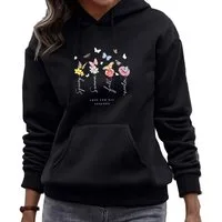 Banco Hoodie Damen Schmetterling Unifarben Unifarben, Größen XS bis 6XL, hochwertiger Druck