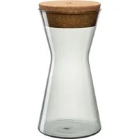 LEONARDO Vorratsdose FORMA X, mit Korkdeckel, Borosilikatglas, Kork, (1-tlg), spülmaschinenfest
