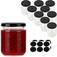 relaxdays Einmachglas Einmachgläser 10er Set 200 ml, Glas