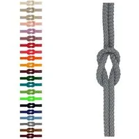 PaulZdrada Kordel 5 m Kordelschnur Geflochten Polyester dehnbar Rund Ø 6 mm Deko Seil