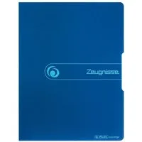 Herlitz Aktenordner Herlitz Zeugnismappe A4 blau