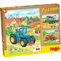 Haba Puzzle Traktor und Co., 72 Puzzleteile