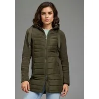 KangaROOS Langjacke Hybridjacke - Fleecejacke mit wattierten Bereichen