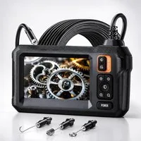 ANYSUN Endoskopkamera 4.3" IPS Bildschirm mit LED Licht HD Rohrkamera Inspektionskamera (Endoskop, Professionelles Endoskop 5 m Kabel für Auto, Haus & Rohrinspektion)