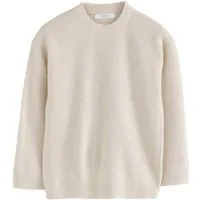 Next Rundhalspullover Strukturierter Strickpullover, Rundhalsausschnitt (1-tlg)