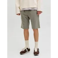 Jack & Jones Sweatshorts JPSTGORDON mit elastischem Bund unifarben, modisch, regular fit, Webstoff