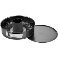 Dr. Oetker Küchenhelfer Springform Back-Freude Classic, mit Flach- und Rohrboden Ø 28 cm, Antihaftbeschichtet, Auslaufsicher, Hitzebeständig