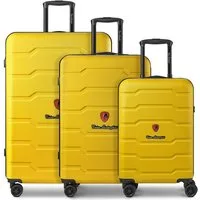 Tonino Lamborghini Trolleyset Bologna, 4 Rollen, (3-teilig, 3 tlg), ABS