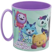Gabby's Dollhouse Becher - Mikrowellengeeigneter Kunststoffbecher 390 ml – für Kinder, 1-tlg., perfekt für Kinderhände, besonders leicht