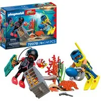 Playmobil® Polizeitaucher mit Schatz (72078), City Action Konstruktions-Spielset, (41 St), Made in Europe