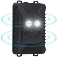 XERSEK Ultraschall-Tierabwehr DC 5-12V Ultraschall Marderschutz Auto Marderschreck Marderabwehr, 18-36kHz 0.1W Schwarz 1-tlg.