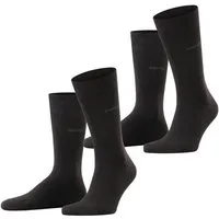 Esprit Socken Basic Easy (2-Paar, 2 Paar) druckfreier, breiter Komfortbund, atmungsaktiv, uni Socken