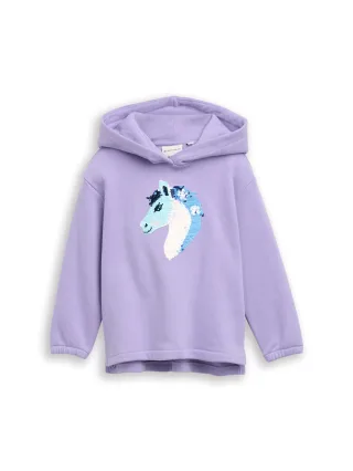 tom tailor kids - Hoodie Sweatshirt mit Wendepailletten sweet purple - Gr. - 134