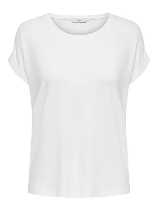ONLY - ONLMOSTER S/S O-NECK TOP NOOS JRS White - Gr. - L