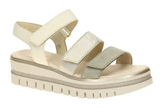Gabor 84.620.69 Damen Sandalette Beige Schilf-Kombi Best Fitting
