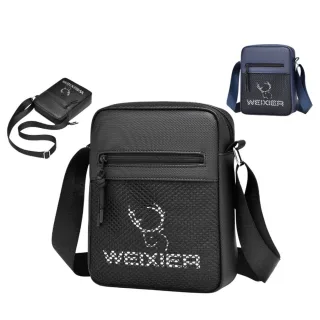 WEIXIER Men Crossbody Bag Waterproof Lightweight Fashion Casual Travel Single Shoulder Bag
