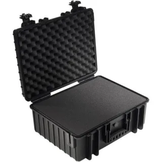 B&W Outdoor Case Type 6000 schwarz mit Schaumstoff Inlay