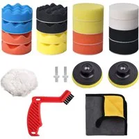 LA CUTE Polierschwamm Auto Polierschwamm Set für ultimative Lackpflege - 30-teiliges Kit, (30 tlg. Polierschwamm-Set, 30 St., Polierschwamm Set - 30-teilig für vielseitige Anwendungen), Vielseitige Anwendung, effizientes Polieren, einfache Installati