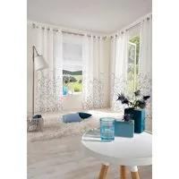 OTTO home Gardine Yalinga (1 St), Ösen, halbtransparent, Vorhang, Fertiggardine, transparent