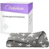Dailydream Gewichtsdecke für Kinder, beschwerte Decke, Baumwolle oder Fleece, Füllung: Glasperlen, Gleichmäßige Gewichtsverteilung, doppelte Nähte, Handwäsche möglich