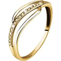 CHRIST Diamantring CHRIST Damen-Damenring 375er Gelbgold 3 Diamant