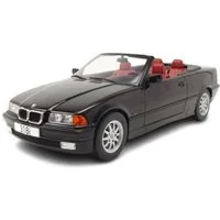 MCG Modellauto BMW 318i Cabrio E36 1996 schwarz, Maßstab 1:18