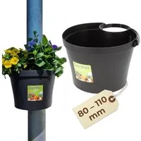 GarPet Blumentopf Blumentopf für Regenrohr Fallrohr Blumentopf Regenrohr Pflanzengefäß