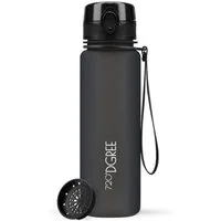 720°DGREE Trinkflasche Trinkflasche uberBottle softTouch mit Sieb onyx black 0,5l