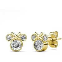 ROUGEMONT Paar Ohrstecker Ohrstecker Damen Kinder Mickymouse 925 Sterling Silber Hypoallergen, Echtschmuck