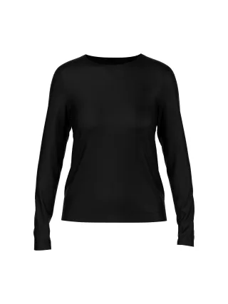 Marc Cain Sports - Klassisches Langarmshirt unifarben black - Gr. - 40