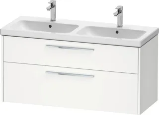 Duravit D-Code Waschtischunterschrank wandhängend Schubk. 2, für Doppelwaschtisch  DC4674010180000