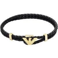 Emporio Armani Lederarmband Schmuck Geschenk Edelstahl, Leder