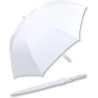 iX-brella Stockregenschirm XXL Brautschirm Hochzeit Automatik - All In White, einzigartig