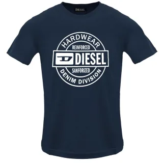Diesel - T-shirt „total Eclipse" Mit Kreisförmigem Logo